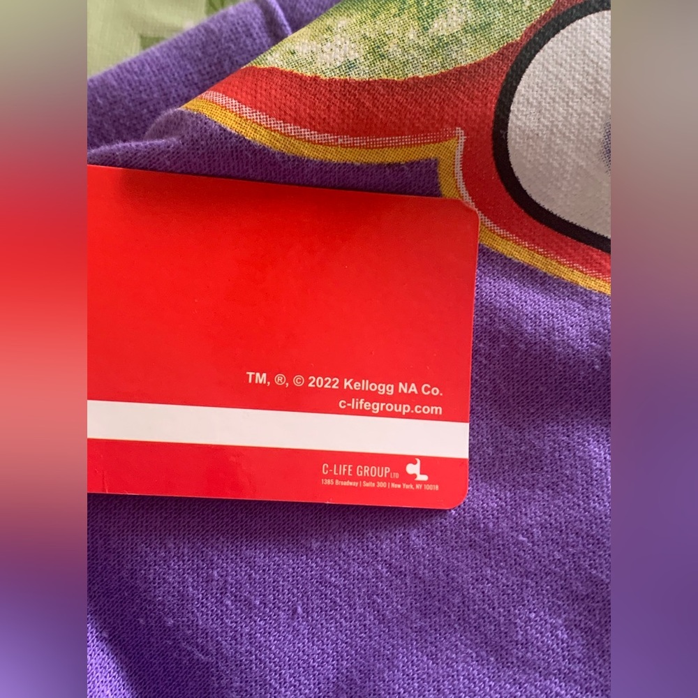 Kelloggs Fruit Loops Purple Hoodie Gem